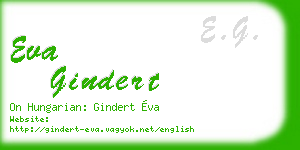 eva gindert business card